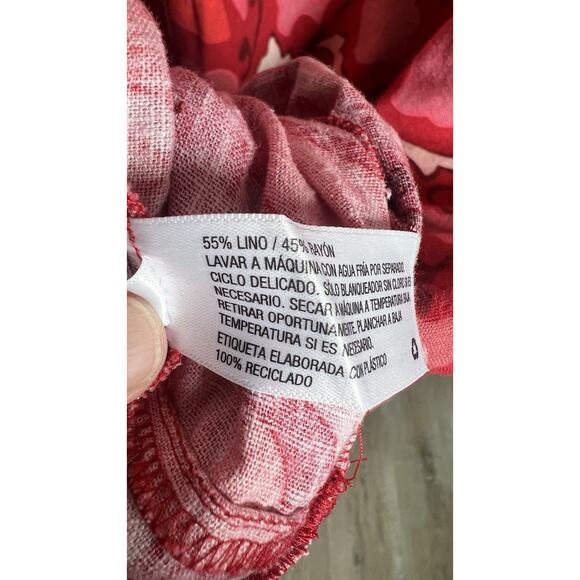 Rhode X Target Plus Size 22 Zinnia Floral Bell Sleeve Linen Blend MIDI Dress EUC - Picture 11 of 12